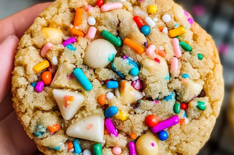 Chewy Birthday Cake Cookies