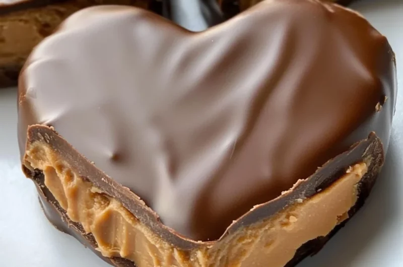 Chocolate Peanut Butter Valentine’s Heart