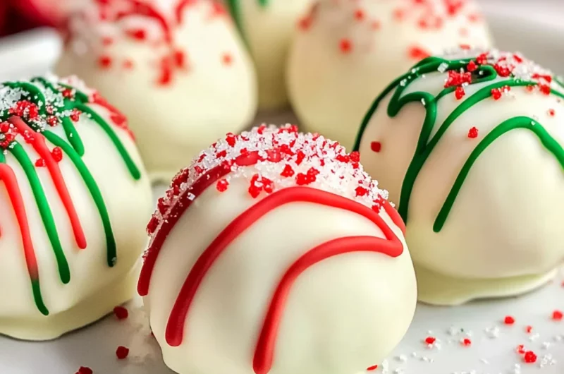 Christmas Tree Cake Truffles with Little Debbies cakes