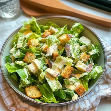 Classic Homemade Caesar Salad