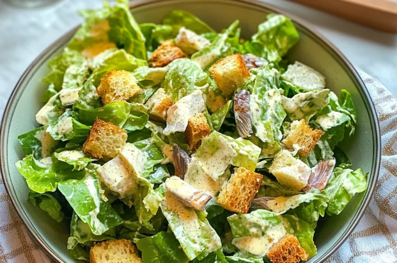 Classic Homemade Caesar Salad