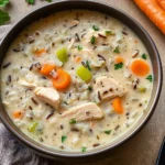 Creamy Crockpot Chicken Wild Rice Soup
