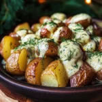 Creamy Mustard Roasted Potatoes