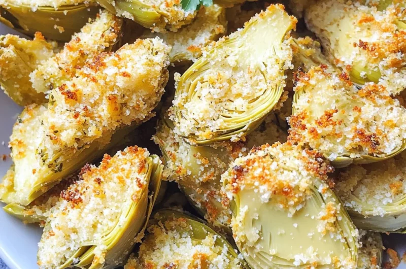 Crispy Parmesan Artichoke Hearts