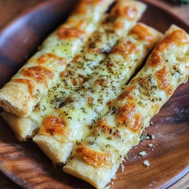 Crispy Sourdough Cheesy Breadsticks