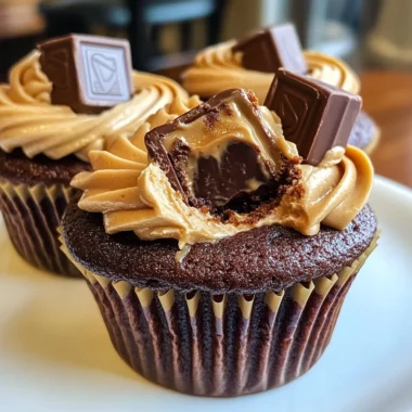 Delectable Reese’s Peanut Butter Cupcakes