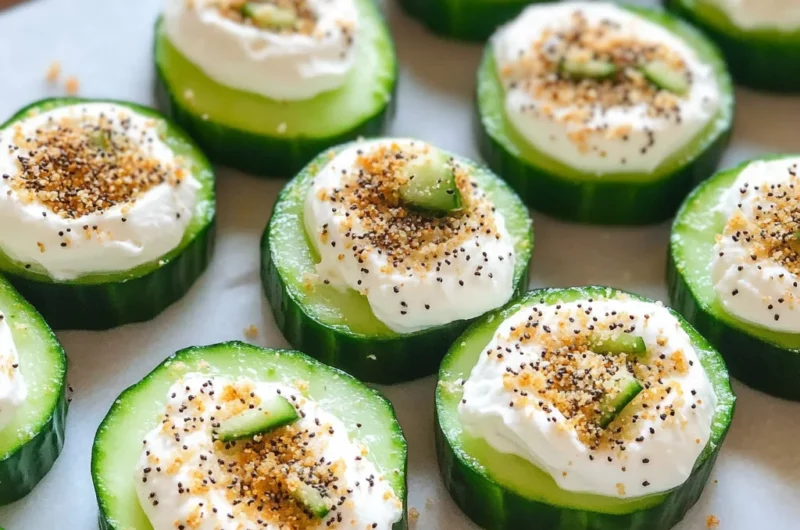 Everything Bagel Cucumber Bites