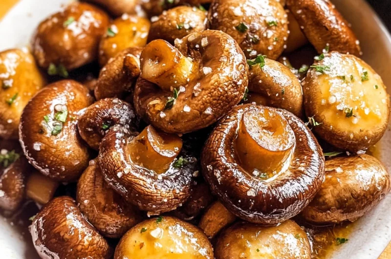 Garlic Butter Miso Mushrooms