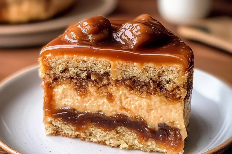 Gooey Coffee Caramel Cake
