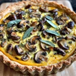 Harvest Delight: Pumpkin Sage & Mushroom Tart