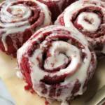 Heavenly Red Velvet Cinnamon Rolls