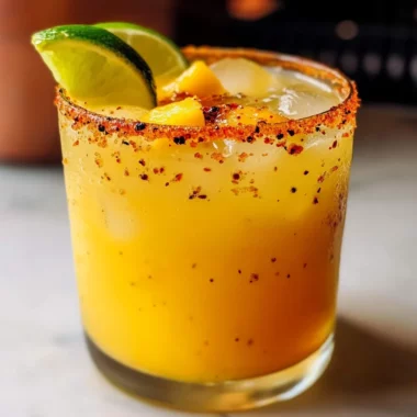 Hot Honey Spicy Mango Margarita