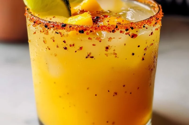 Hot Honey Spicy Mango Margarita