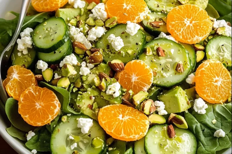 Irish Flag Clementine Cucumber Salad