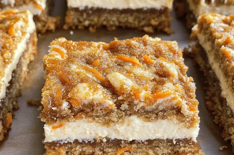 Irresistibly Indulgent Carrot Cake Cream Cheese Bars