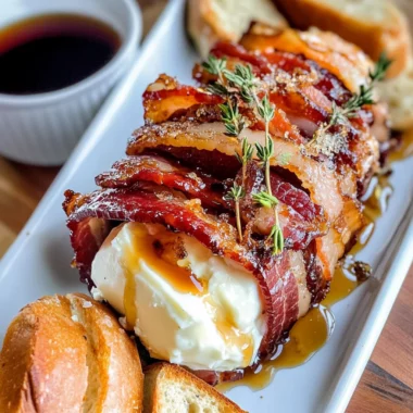 Million Dollar Bacon Goat Cheese Appetizer Log