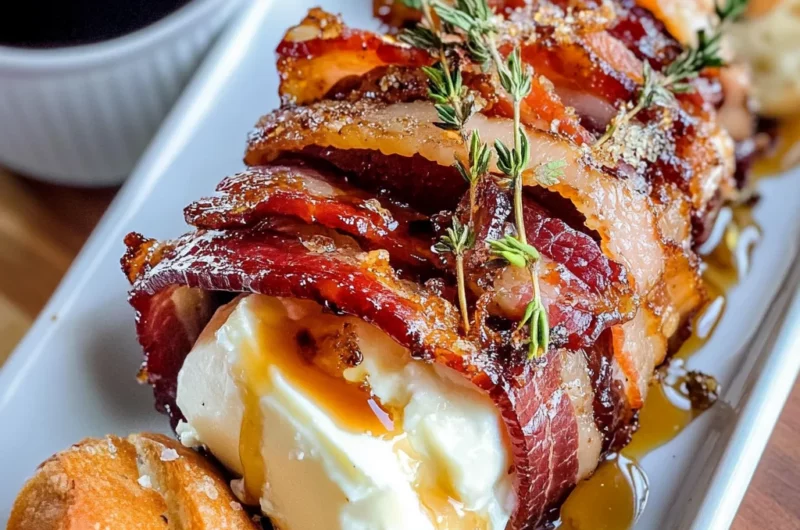 Million Dollar Bacon Goat Cheese Appetizer Log