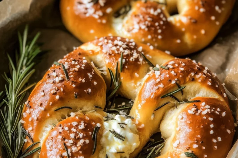 Mozzarella Stuffed Soft Pretzels