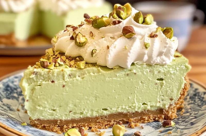 No-Bake Pistachio Cheesecake