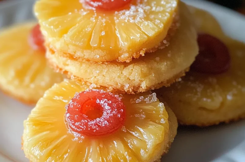 Pineapple Upside Sugar Cookies