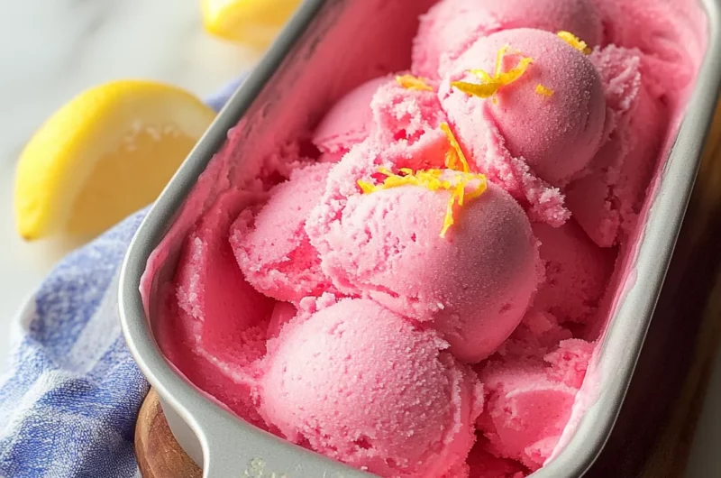 Pink Lemonade Sorbet Recipe