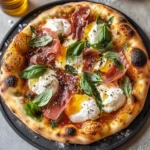 Prosciutto and Honey Burrata Pizza