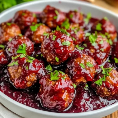 Quick Cranberry Meatballs (Christmas Recipe)