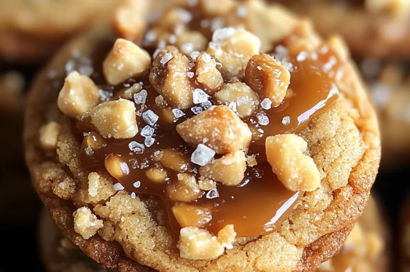 Salted Caramel Crunch Cookies