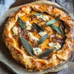 Savory Pumpkin Galette with Goat Cheese