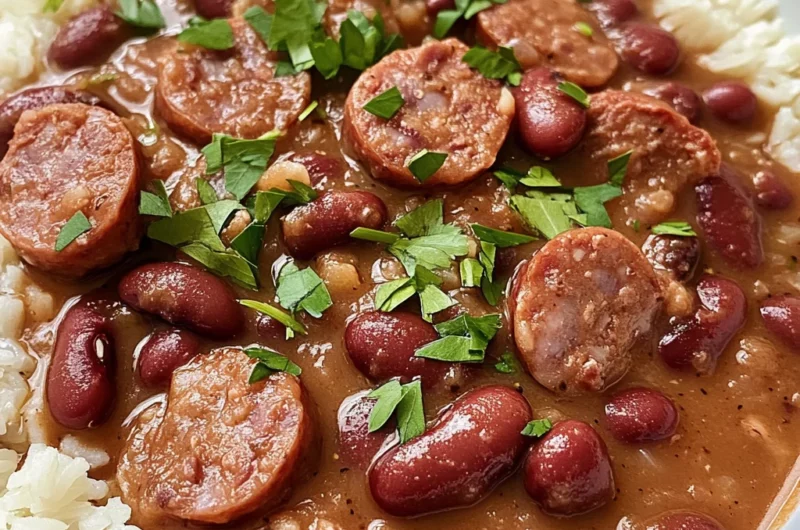 Slow Cooker Cajun Red Beans and Rice