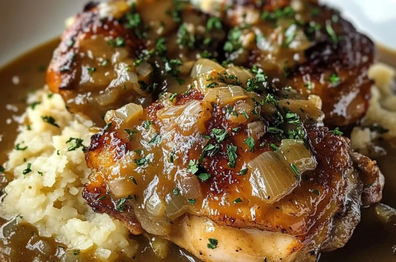 Smothered Chicken Thighs Gravy