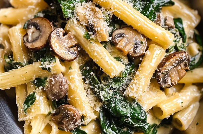 Spinach Mushroom Pasta