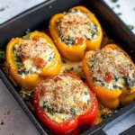 Spinach Ricotta Stuffed Peppers