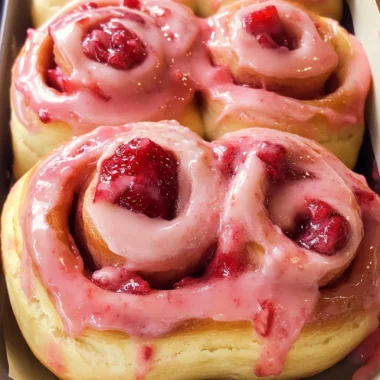 Strawberry Cinnamon Rolls