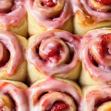 Strawberry Cinnamon Rolls