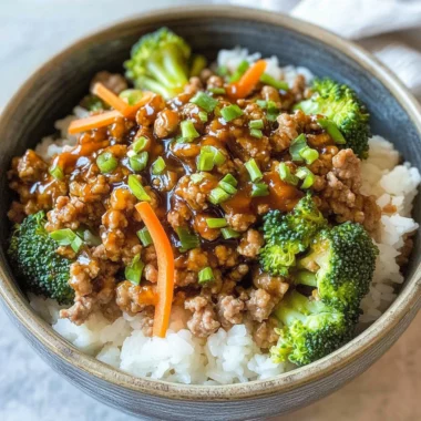 Teriyaki Turkey Rice Bowl