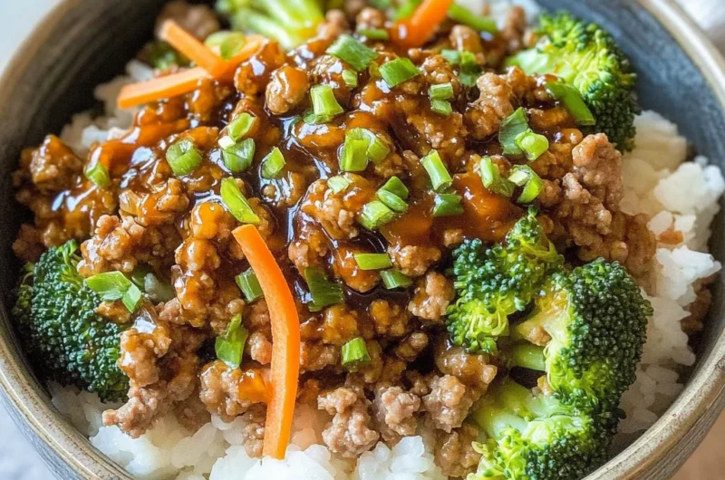 Teriyaki Turkey Rice Bowl