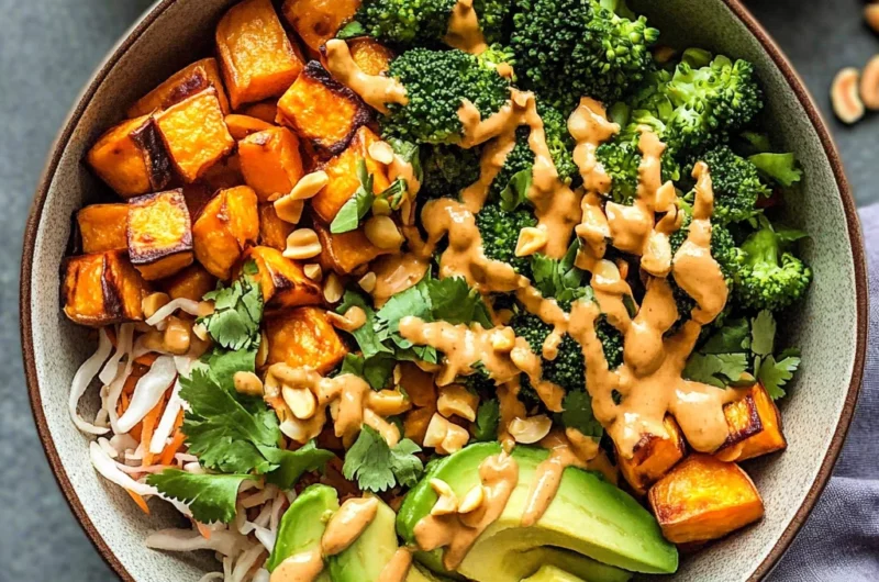 Thai Peanut Sweet Potato Buddha Bowl