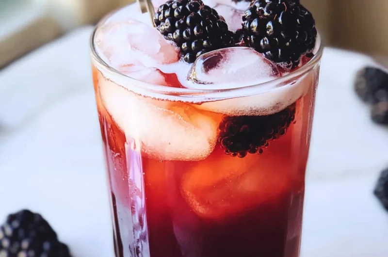 Blackberry Tea Iced Tea Latte