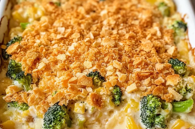 Broccoli Casserole with Ritz Crackers
