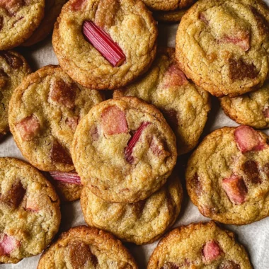 Brown Sugar Rhubarb Cookies