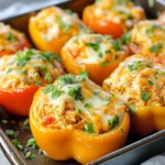 Buffalo Chicken Baby Bell Peppers