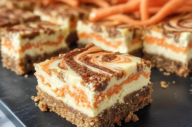 Carrot Cake Cheesecake Bars
