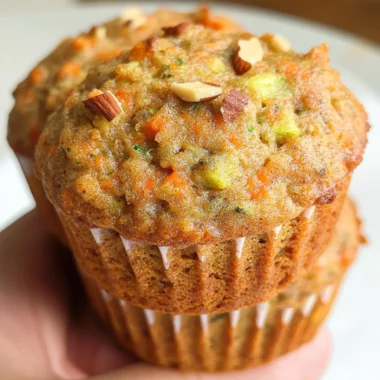 Carrot Cake Zucchini Muffins