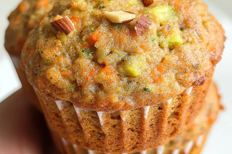 Carrot Cake Zucchini Muffins
