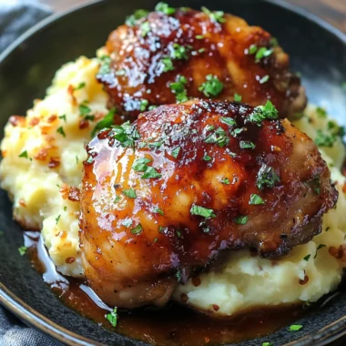 Chipotle Honey Chicken Thighs With Smoked Gouda Mashed Potatoes