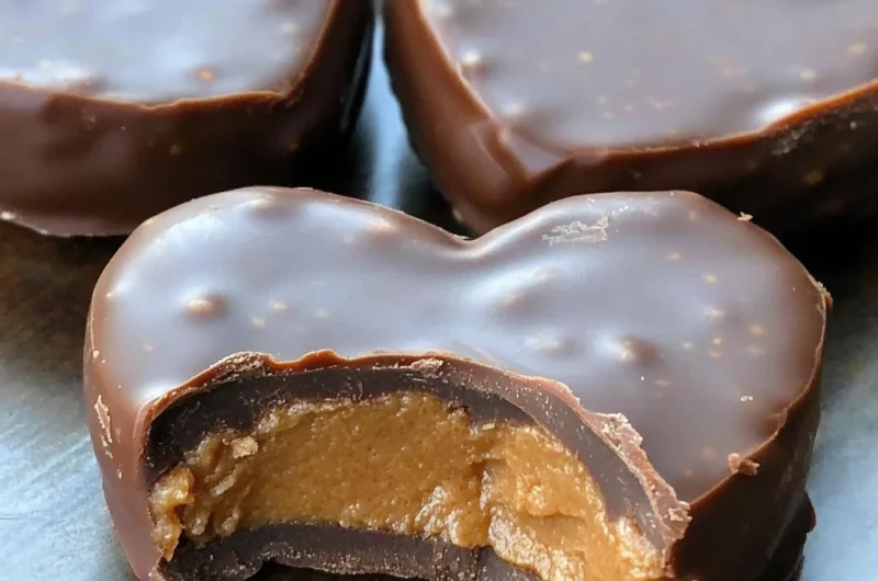 Chocolate Peanut Butter Valentine’s Heart