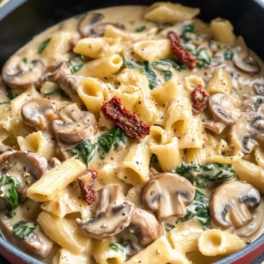 Creamy Tuscan Mushroom Pasta Skillet That's Pure Comfort