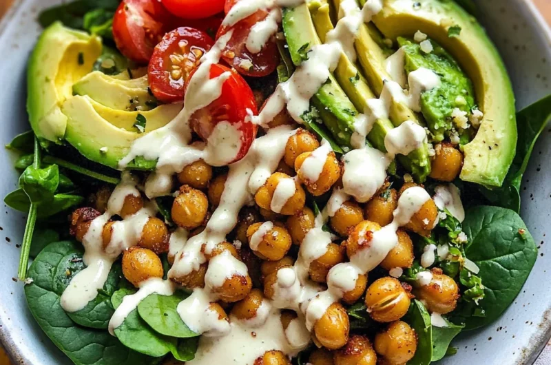 Crispy Chili Lime Garbanzo Beans Salad