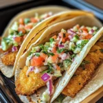 Crispy Fish Tacos with Cilantro Lime Slaw